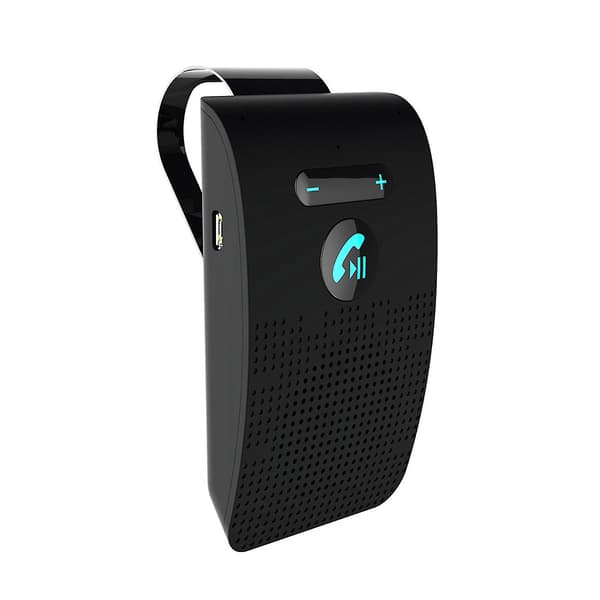 Handsfree Bluetooth-kompatibelt 5.0 Bil Mp3 Stereo Högtalar Kit Med Solskyddsklämma