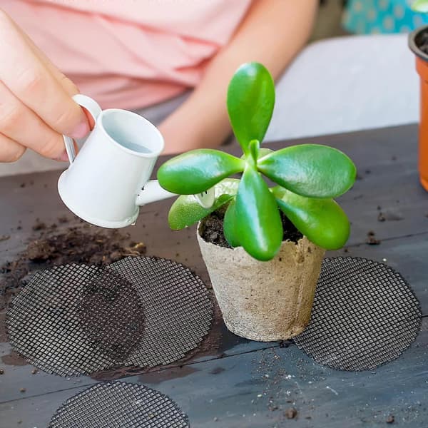 200 stk. Rundt Net Måtte Bonsai Net Potte Dræningsnet 10cm og 5cm