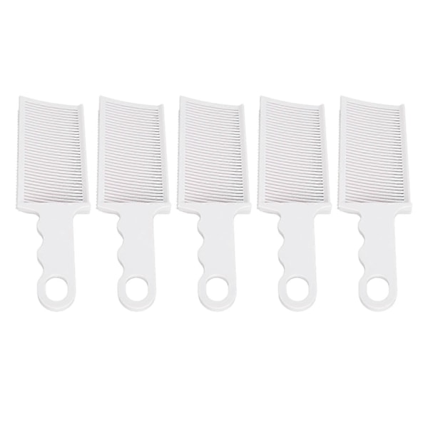 5 stk Fade Kamper Buede Flat Top Plassering Styling Antistatisk Profesjonell Hårklipp Kam for Frisør Menn