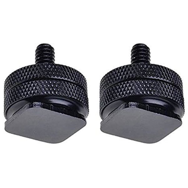 1 stk Dual Flash Bracket Hot Shoe Bracket Mount Holder & 2 stk 1/4 Inch-20 Hot Shoe Mount Adapter Tri