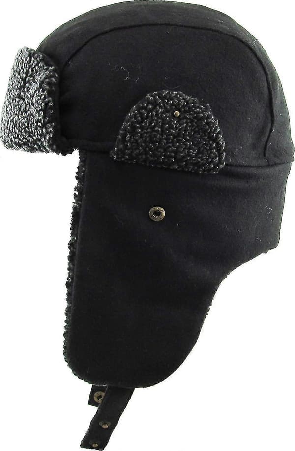 Aviator Trapper Hat - Uldblanding Bomber Hat Med Øreklapper