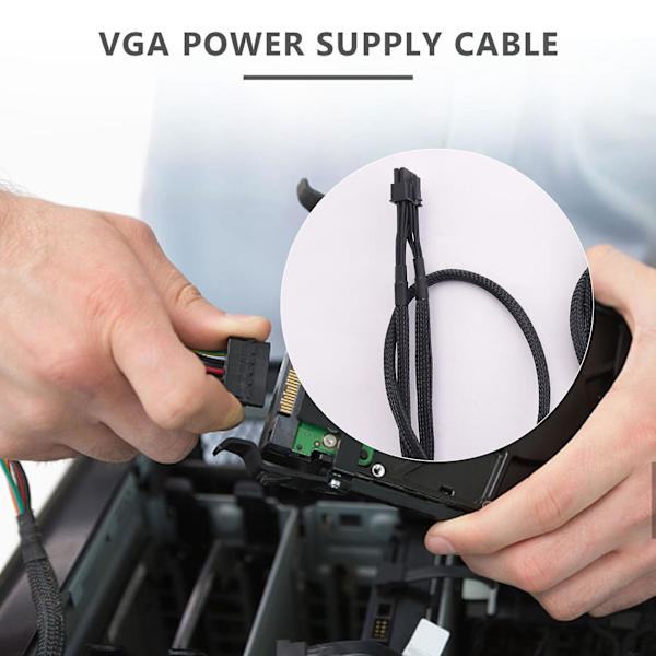 2-pakkauksen 8-nastainen kaksois-8-nastaiseen 6-nastaiseen PCIe VGA virtalähdekäyttöön Supernova G2 G3 G5 P2 T2 Gs G+ 650
