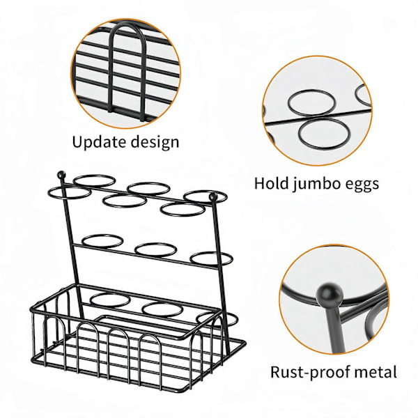 Kreativt eggstativ for kjøkken, eggoppbevaringsstativ, eggutstillingsstativ