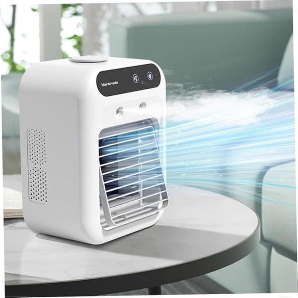 Bærbare klimaanlæg 2 hastigheder Lille køleventilator 2 sprøjtetilstande 500 ml
