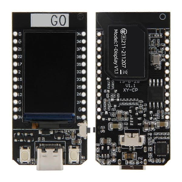 For Nerd Miner CH9102F T-Display 1.14In LCD Kontrolpanel ESP32 Trådløs Modul til BTC Bitcoin Sol