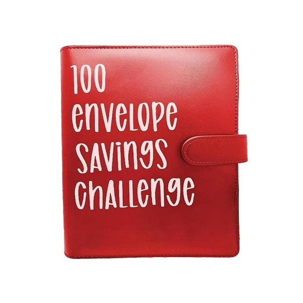 100 konvolutter udfordring, 100 kuverter ringbind, spareudfordringer ringbind, klistermærkemodel