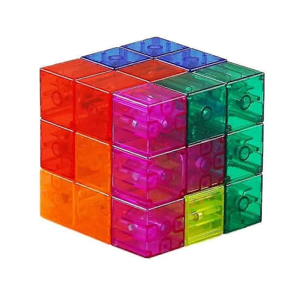 Magnetiske Blokke Speed Puzzle Cube Diy Hjerne Test Pædagogisk Læringslegetøj Til Børn Blok