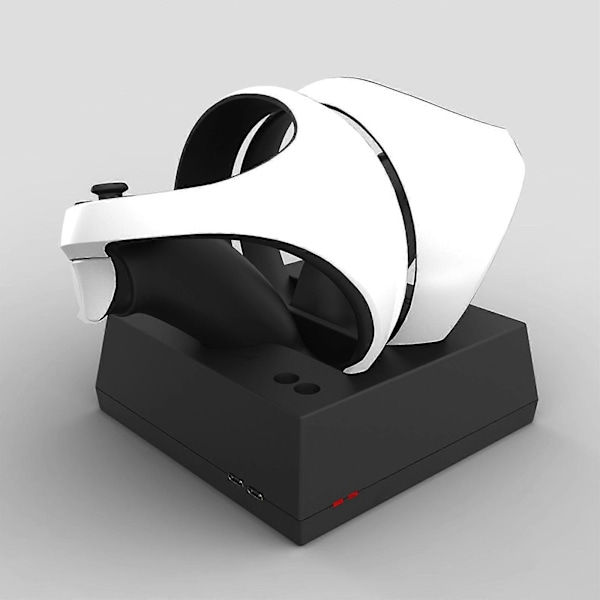 Ladestation til PS VR2 Sense Controllere, PS VR2 Ladestation med Type-C Ladeport, Magnetisk Højhastigheds Dobbelt Oplader Dock PS VR2 Tilbehør