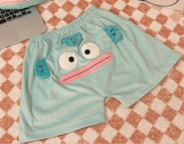 Elefant pyjamasshorts för män, unisex elefant hemmakläder sovkläder roliga pyjamasshorts