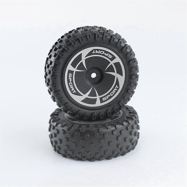 2 st Fjärrkontroll Bil Däck Delar för 144016 Framhjul Set (Smal) Slitdelar Däck