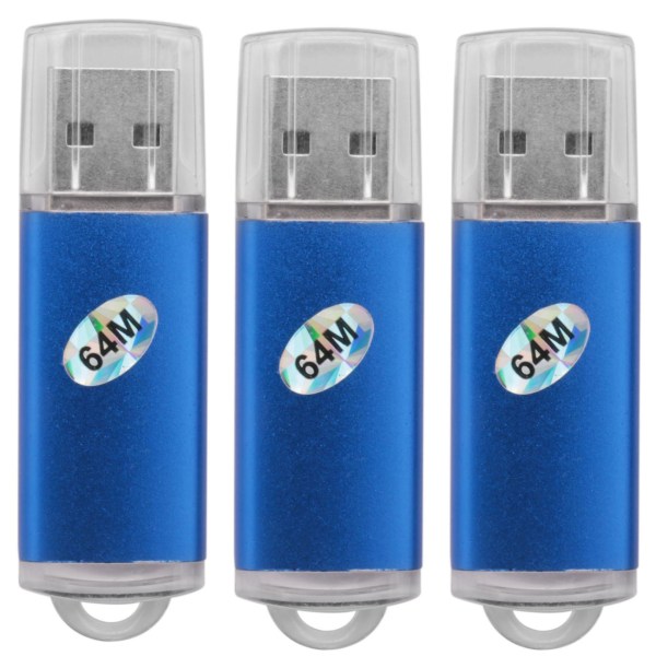 3x 64mb Usb 2.0 Flash Memory Stick Thumb Drive Pc Laptop Storage