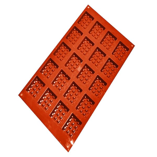 Kjøkken Silikon Runde Vaffelpanne Kake Sjokolade Baking Mold Brette
