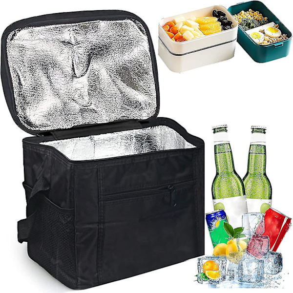 Vikbar kylväska, picknickväska, kylväska, matväska, ispåse, ispåse ...