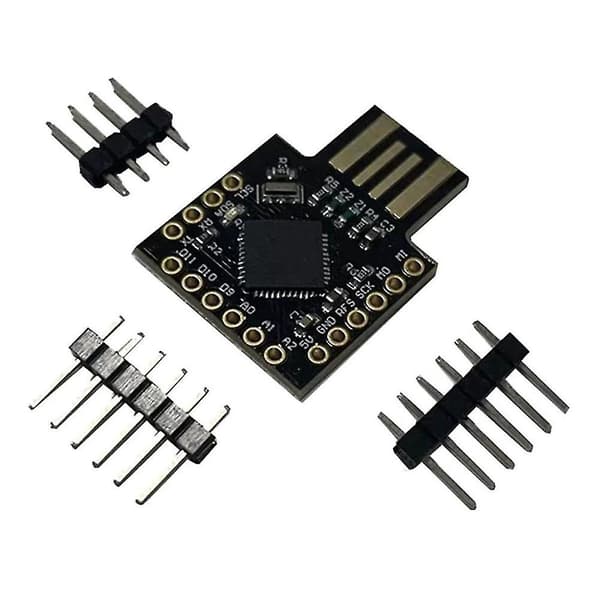 For Usb Atmega32u4 Mini Udviklingskort Pro-micro Multifunktionelt Bærbart Praktisk Modul, sort