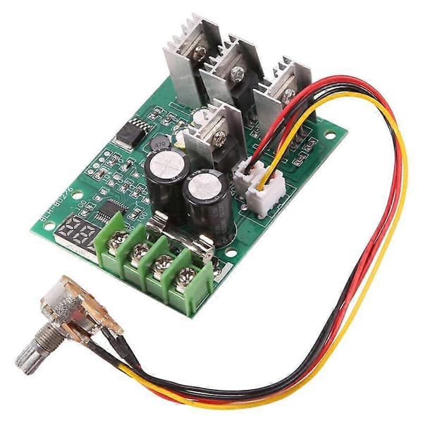DC 6-60V 30A Justerbar LED Digital Motorvarvtalsregulator PWM DC Motorvarvtalskontroller 12V 24V 36V