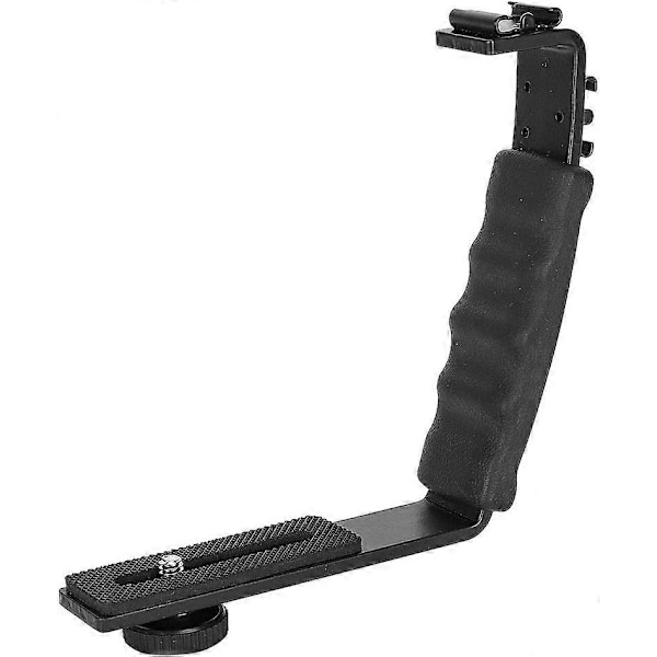 Kameramontage, L-fäste Blixtfäste Monterar Videogrepp L-fäste för Gimbal Stabilisator DSLR-kamera Videokamera Videoljus Mikrofon, 1/4\" Universal T