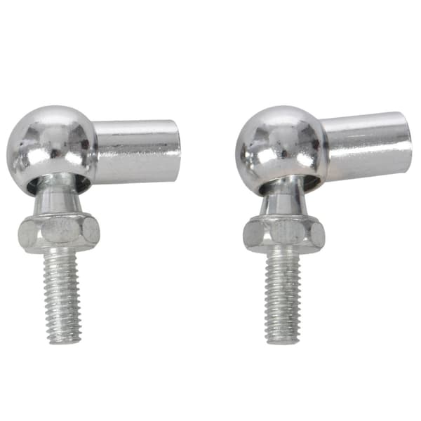sourcingmap 6mm han-hun gevind L-formet kugleled stangendelejer 4stk