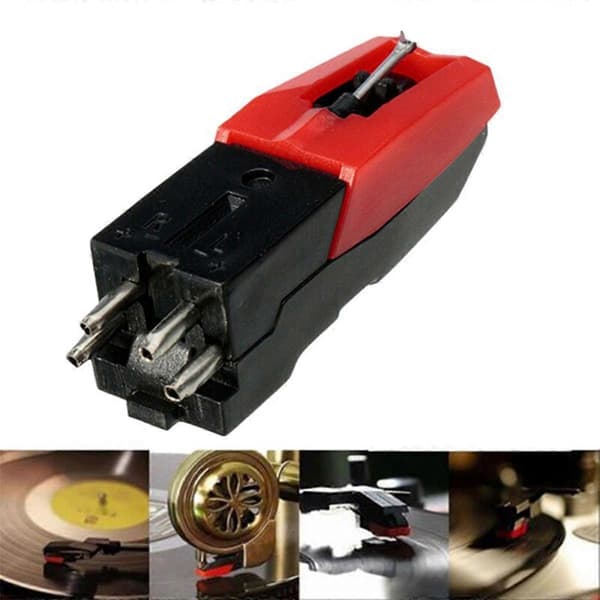 8 stk Aluminiums Turntable Diamond Stylus Needle for LP Platepiller Phono Ceramic