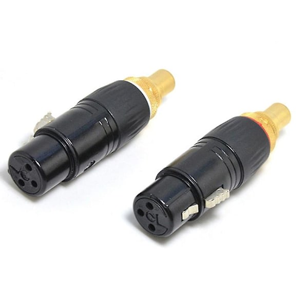 Gullbelagt XLR hunn til Lotus hunn adapter XLR hann til Lotus hunn lydadapter XLR plugg konv