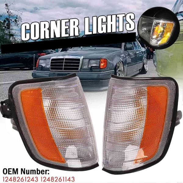 Bil Lys Forreste Blinklys Indikator Lampe til E W124 -1996 1248261243 1248261143