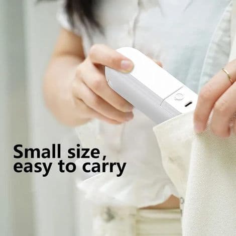 (Grøn) Mini USB-blæser - Bærbar - Batteridrevet - Genopladelig - Sammenfoldelig - Med lommelygte - Standfunktion