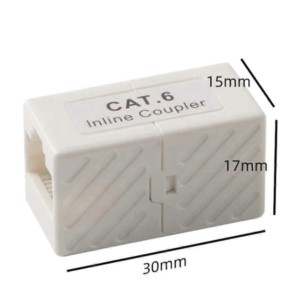 6-Styk RJ45 CAT6 Inline Kobling, Hun til Hun