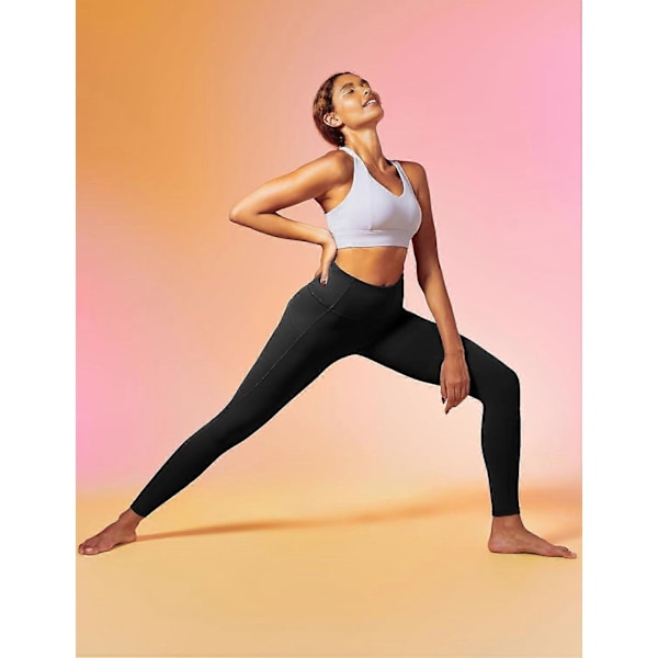 Leggings med fickor för kvinnor Höga Yoga Byxor Leggings för kvinnor Mage