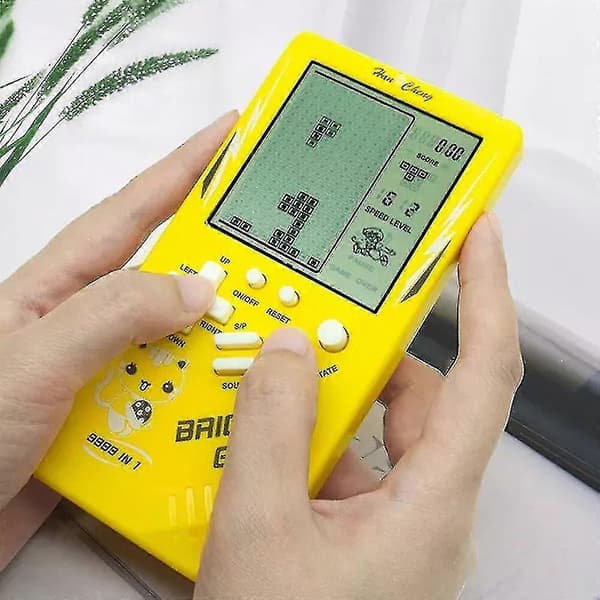 Retro Tetris Spel Fidget Leksaker Barn Pedagogiska Leksaker Yellow