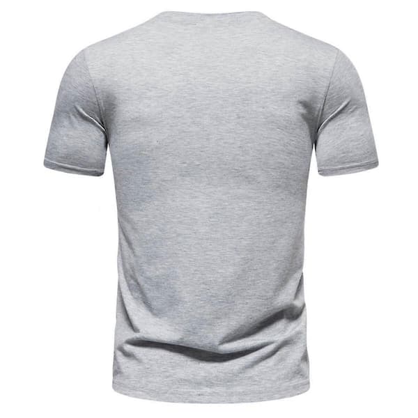 Personlig T-shirt med sideknap til mænd
