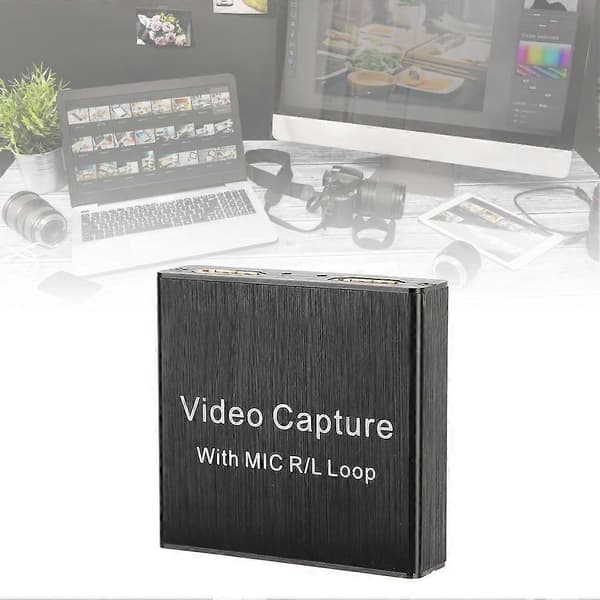 Video Capture Card USB2.0 HDMI Loop‑Out Stöd 4K Elektronisk Utrustning 0.4a 5V DC YEMMA
