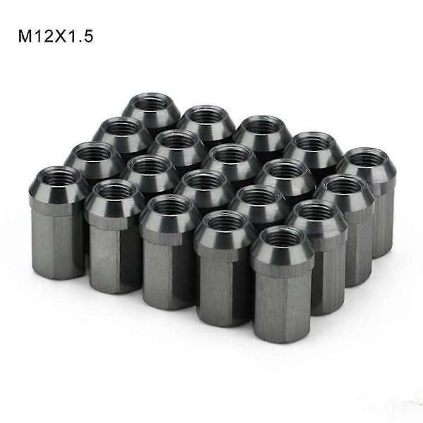 M12X1.5 Hjulmøtrikker Aluminium Hjulbolte 32.4X17mm 7075-T6 Titan 20 STK