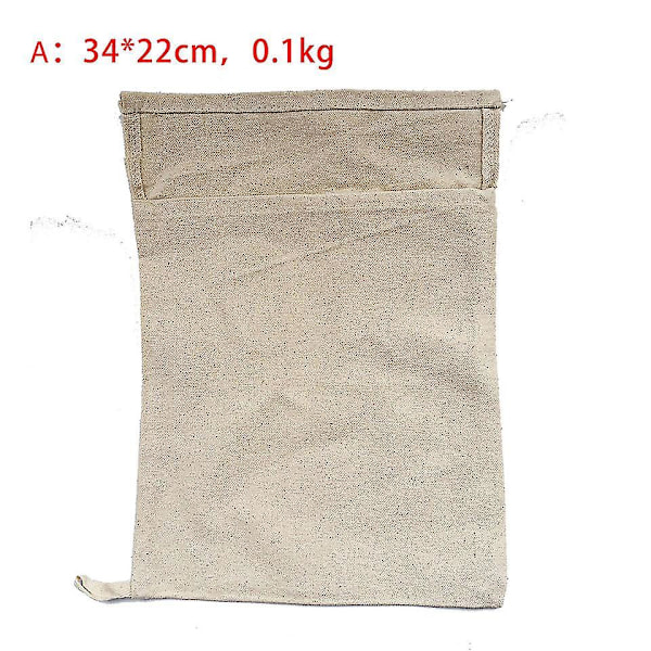 Pakke med professionelle poser og 1 stk. ishammer sæt - 38,9 x 21,8 cm genanvendelige knust isposer i lærred med træhammer til hjemmefest bar køkken Dr