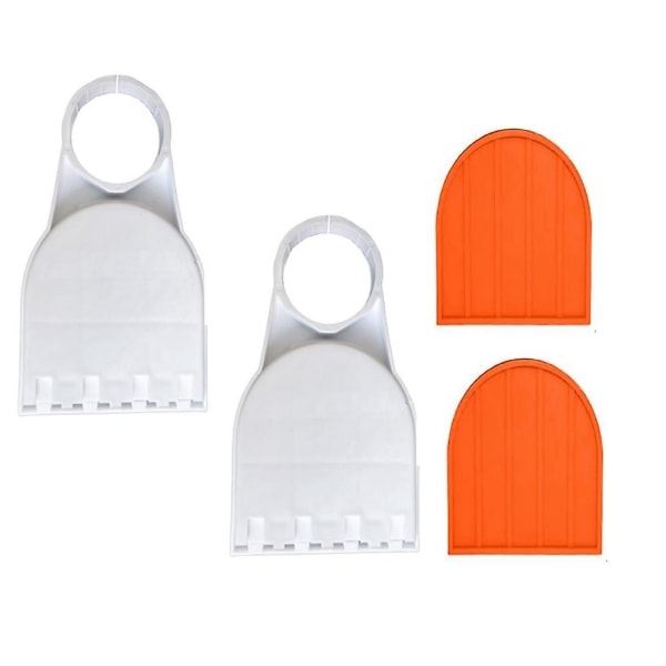 Tøyvaskemiddelkoppholder, Tøykoppholder Dryppbrettfanger, med oransje pute 2pack