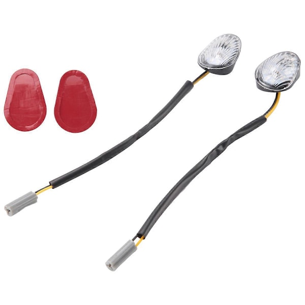 2 ST LED Blinkers Indikatorlampa Infälld Montering för Yamaha YZF R1 R3 R6 R6S FZ6 FZ1 FZ Fazer