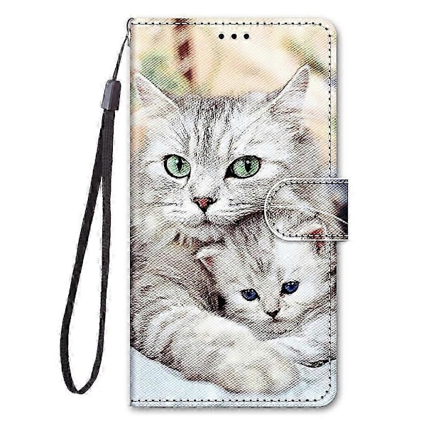 Til Samsung Galaxy A9 2018 Farvet Tegning Krydsmønster Horisontal Flip PU Læder Etui med Holder & Kortlommer & Pung & Lanyard