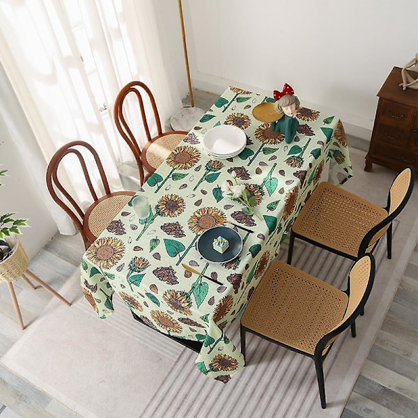 Duk Lättskött Fläckresistent Polyester Duk Rektangulär Duk, för Kök Matsal, Fest, Högtid, Jul, Buffé (70 tum)