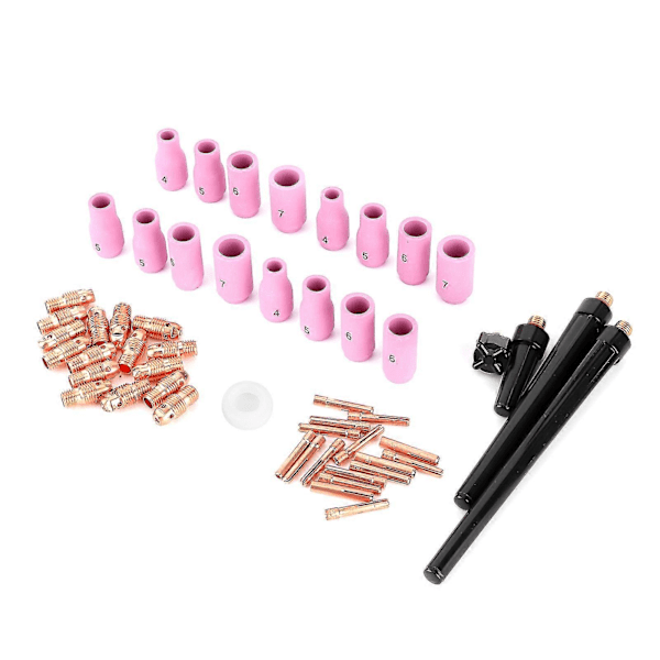 53 stk TIG sveisepistol Keramisk dyse Spennhylse Erstatning Reservedeler for WP9 WP-20 WP25