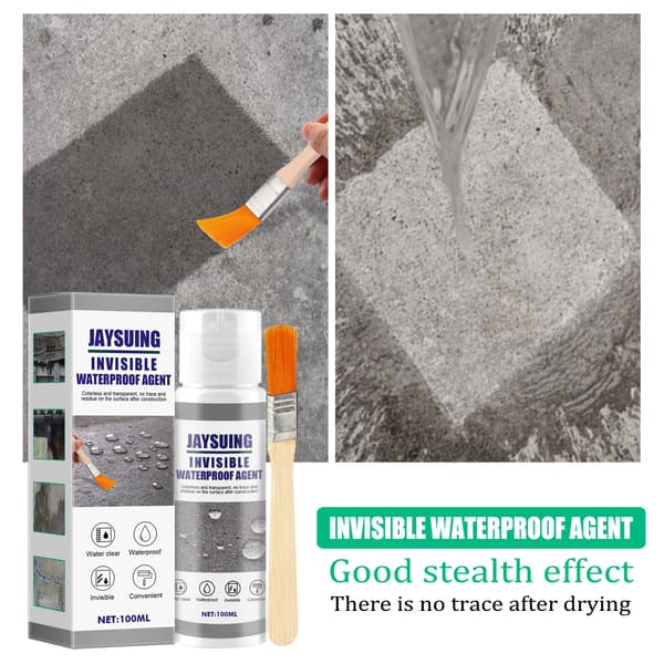 2 kpl Jaysuin läpinäkyvä vedenpitävä liima (100 ml) itsevihreä ulkoseinän ja katon vuodon tiivistys- ja vedeneristyspinnoite 2Pcs