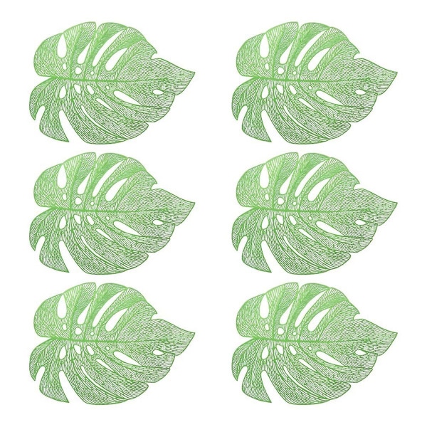 Hollowed-out Leaf Place Mats For Dining Table Mats For Holiday Party Wedding Accent Centerpiece Din