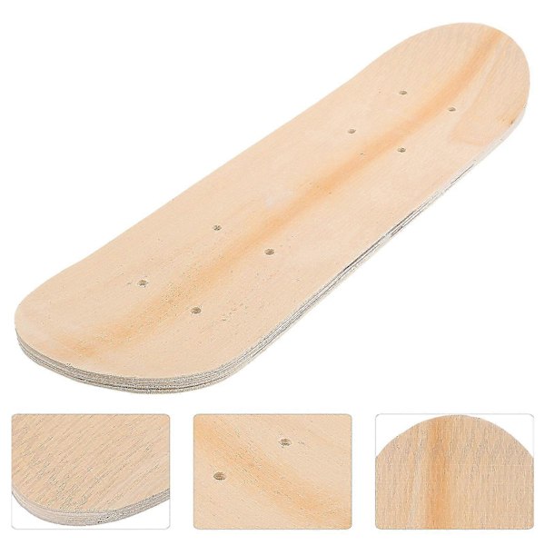 Blankt skateboarddæk, ubehandlet skateboarddæk, DIY blankt graffitiskateboard - God