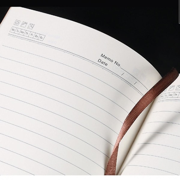 Rejsendes notesbog - Kompakt letvægts A5 journal med tre sektioner og elastiklukning - Perfekt til backpacking, vandreture og eventyr (be