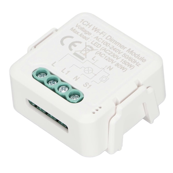 WiFi Smart Dimmer Brytermodul Andre Vei Bryter Mobiltelefon APP Kontroll Kompatibel for GoogleWiFi