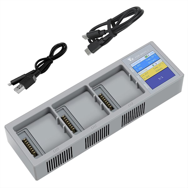 USB-batterilader for Mavic 3 Drone, Flybatteri USB-lading Hub, Digital