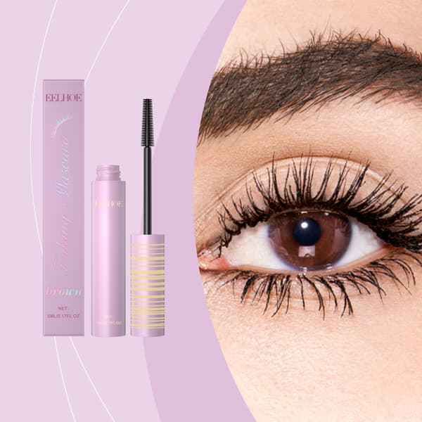 1 stk EELHOE Brun Mascara - Hverdags lett naturlig setting, langvarig, flekksikker 1Pcs
