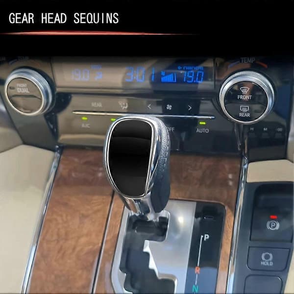 Bil Gearskifte Knapknap Dekal Trim til ALPHARD VELLFIRE 30 Serie 2015-2022 Lys Sort