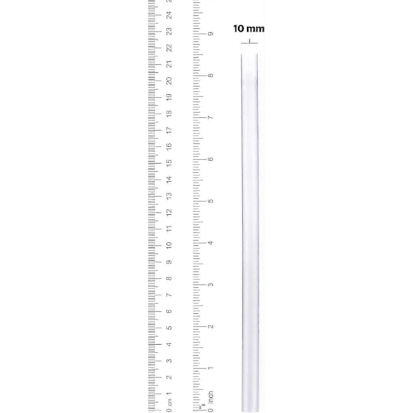 [100 stk.] Transparent Ekstra Stor Smoothie Gjenbrukbar Smoothie Verktøy 210x11mm