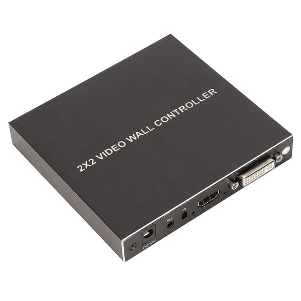 HD Multimedia Interface Splicing Display Processor med Fjärrkontroll - 180 Graders Roterande DVI TV Vägg Videokontroller (US Kontakt, 100-240V)