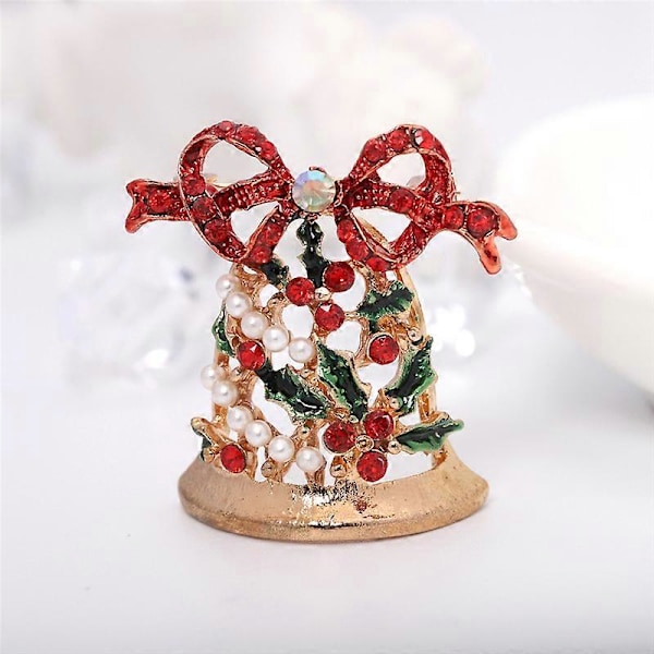 1 st Julbrosch Nål för Kvinnor Flickor Kristall
