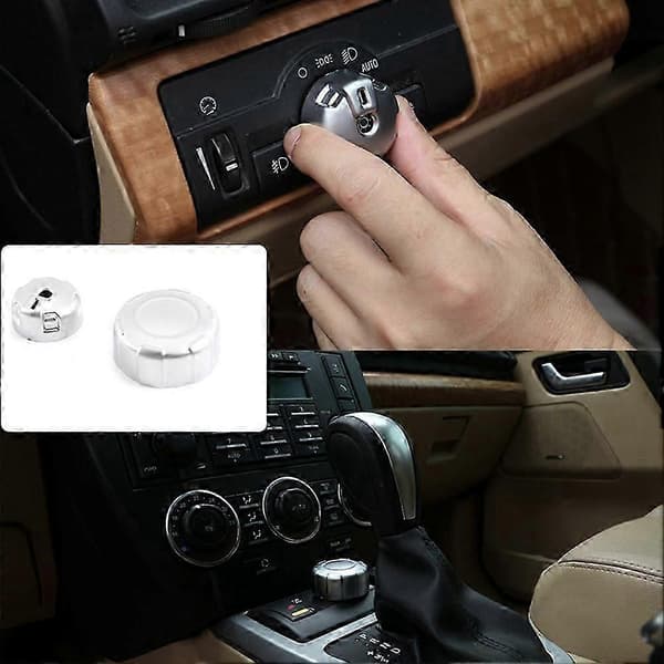 Til 2007-2012 Land Rover Freelander 2 Forlygte Kontakt & Terræn Justeringsknap Knap Dæk Trim Mærkat Tilbehør
