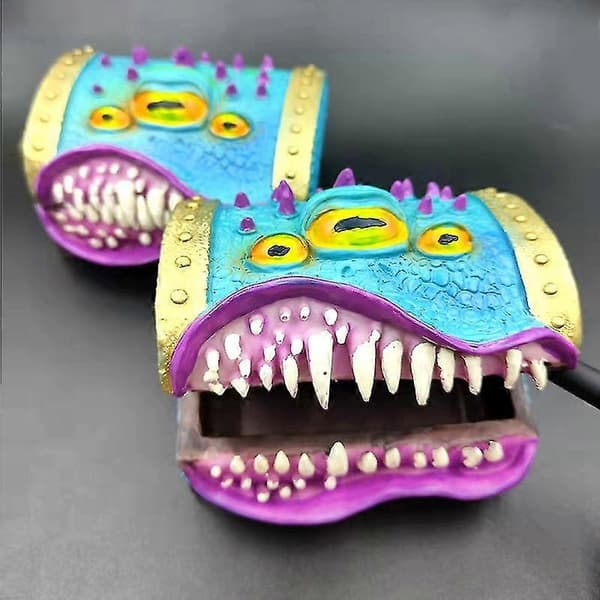 Mimic Chest Dnd Rpg Tärningslåda Passar Polyedriska Tärningar D&amp;d Rollspel Bordsspel Pathfinder Heminredning